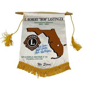 2003 to 2005 Lions Club International Banner Florida District Bob Lastinger